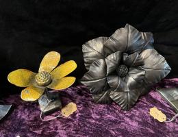 Art on display and for sale at the Metal Art Show & Sale